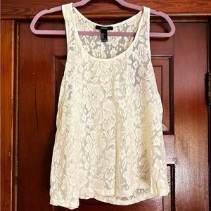 Forever 21 lace tank top, Juniors Size S